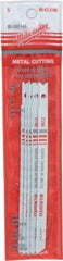 Milwaukee Tool - 5" Long, 24 Teeth per Inch, Bi-Metal Jig Saw Blade - Toothed Edge, 0.2813" Wide x 0.055" Thick, U-Shank - USA Tool & Supply