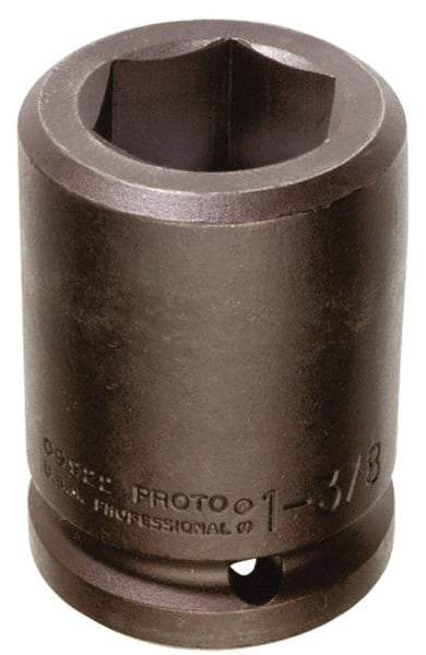 Proto - #5 Spline Drive, 1" Socket, Impact Socket - 6 Points, 3-1/8" OAL - USA Tool & Supply