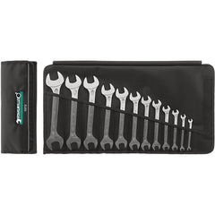 Wrench Sets; Set Type: Double Open Ended Wrench; System Of Measurement: Metric; Container Type: Wallet; Roll; Wrench Size: 6x7 to 30x32 mm; Material: Alloy Steel; Chrome; Finish: Chrome-Plated; Overall Length: 13.5827 in; Non-sparking: No; Corrosion-resis