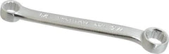 Proto - 3/8" x 7/16" 12 Point Box Wrench - Double End, 37/64" Head Diam x 19/64" Head Thickness, 4-5/8" OAL, Steel, Satin Finish, 15° Offset - USA Tool & Supply