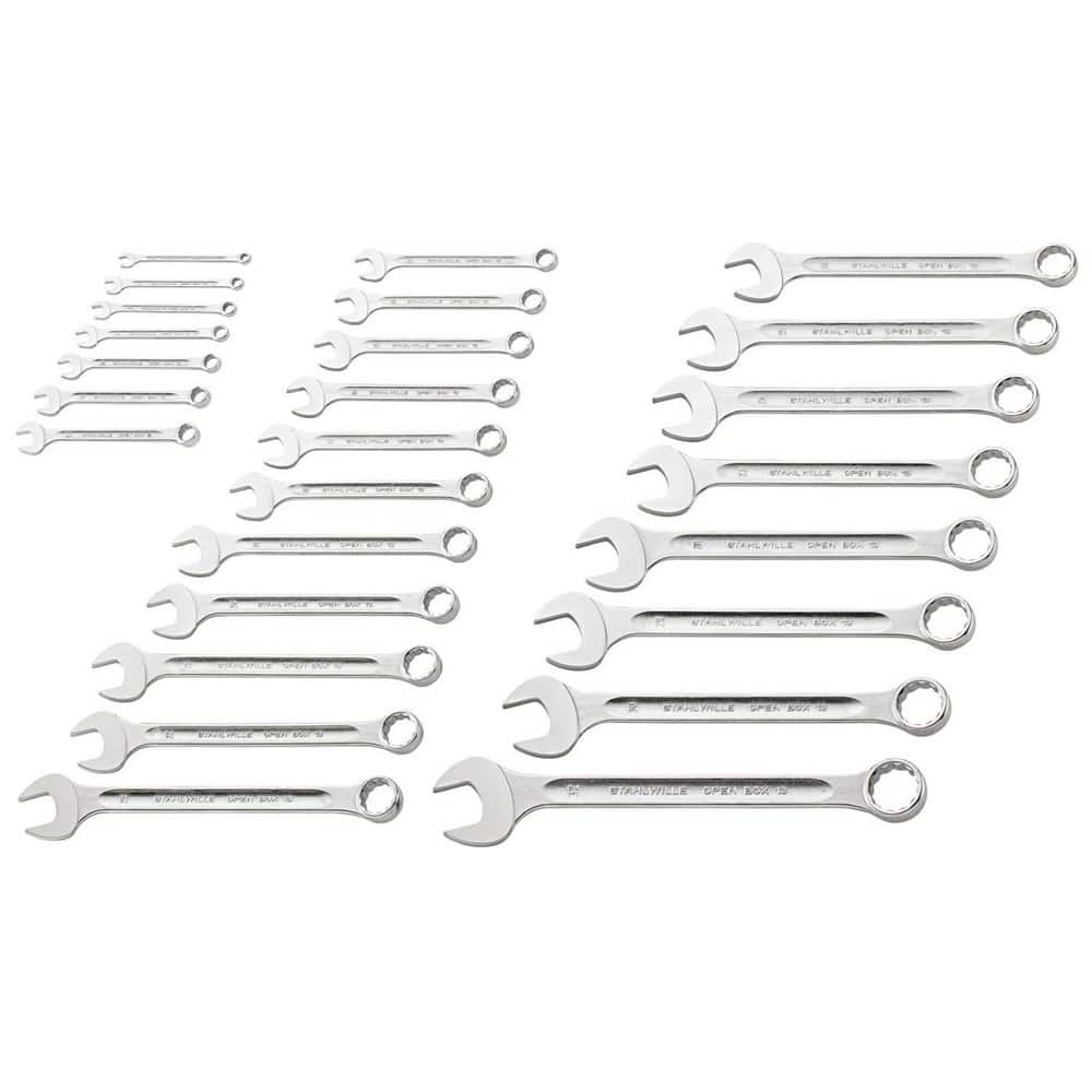 Wrench Sets; Set Type: Combination Wrench; System Of Measurement: Inch; Container Type: Wallet; Roll; Wrench Size: 7/16 to 7/8 ″; Material: Alloy Steel; Chrome; Finish: Chrome-Plated; Overall Length: 10.6300 in; Non-sparking: No; Corrosion-resistant: No;