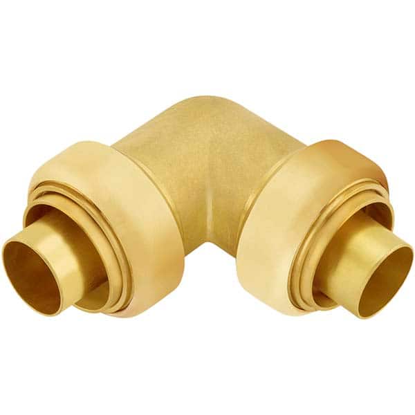Jones Stephens - Metal Push-To-Connect Tube Fittings Type: 90 Degree Elbow Tube Outside Diameter (Inch): 2 - USA Tool & Supply
