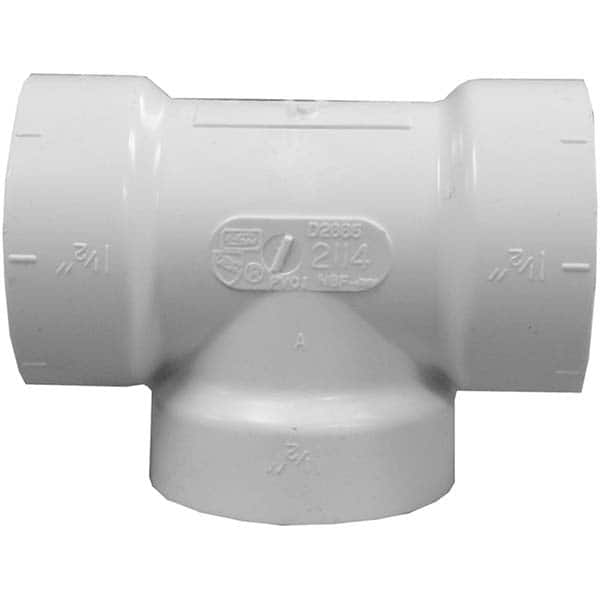 Jones Stephens - Drain, Waste & Vent Pipe Fittings Type: Cleanout Test Tee Fitting Size: 2 (Inch) - USA Tool & Supply