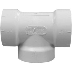 Jones Stephens - Drain, Waste & Vent Pipe Fittings Type: Cleanout Test Tee Fitting Size: 2 (Inch) - USA Tool & Supply
