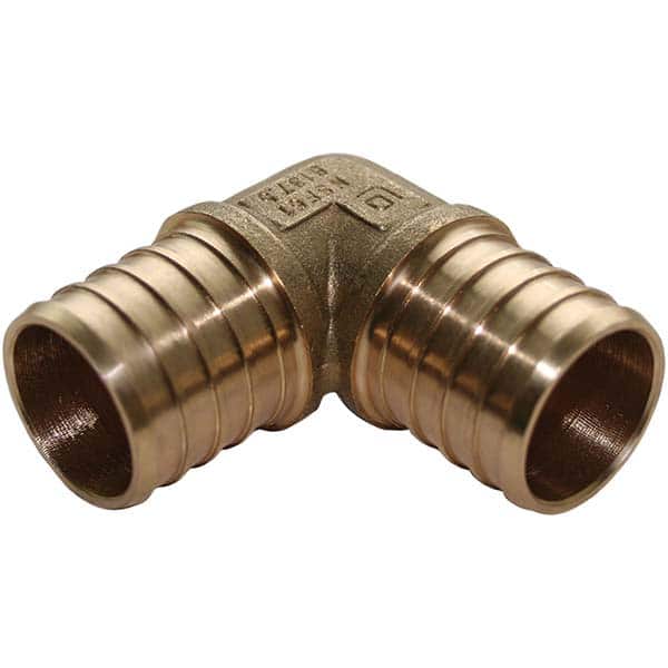 Jones Stephens - Brass & Chrome Pipe Fittings Type: 90 Elbow Fitting Size: 1 - USA Tool & Supply