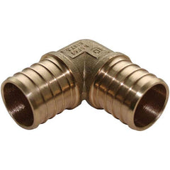 Jones Stephens - Brass & Chrome Pipe Fittings Type: 90 Elbow Fitting Size: 1 - USA Tool & Supply