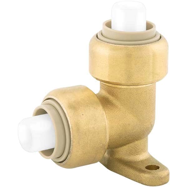 Jones Stephens - Metal Push-To-Connect Tube Fittings Type: Drop Ear Elbow Tube Outside Diameter (Inch): 1/2 - USA Tool & Supply