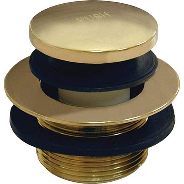 Jones Stephens - Shower Heads & Accessories Type: Bath Drain Finish/Coating: Polished Brass - USA Tool & Supply