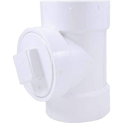Jones Stephens - Drain, Waste & Vent Pipe Fittings Type: Cleanout Test Tee w/Cleanout Plug Fitting Size: 4 (Inch) - USA Tool & Supply