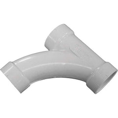 Jones Stephens - Drain, Waste & Vent Pipe Fittings Type: Long Turn Tee Wye Fitting Size: 4 (Inch) - USA Tool & Supply