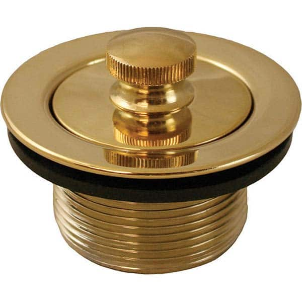 Jones Stephens - Shower Heads & Accessories Type: Bath Drain Finish/Coating: Polished Brass - USA Tool & Supply