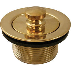 Jones Stephens - Shower Heads & Accessories Type: Bath Drain Finish/Coating: Polished Brass - USA Tool & Supply