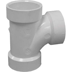 Jones Stephens - Drain, Waste & Vent Pipe Fittings Type: Sanitary Tee Fitting Size: 3 x 2 (Inch) - USA Tool & Supply