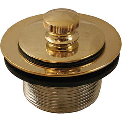 Jones Stephens - Shower Heads & Accessories Type: Bath Drain Finish/Coating: Polished Brass - USA Tool & Supply