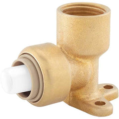 Jones Stephens - Metal Push-To-Connect Tube Fittings Type: Drop Ear Elbow Tube Outside Diameter (Inch): 1/2 - USA Tool & Supply