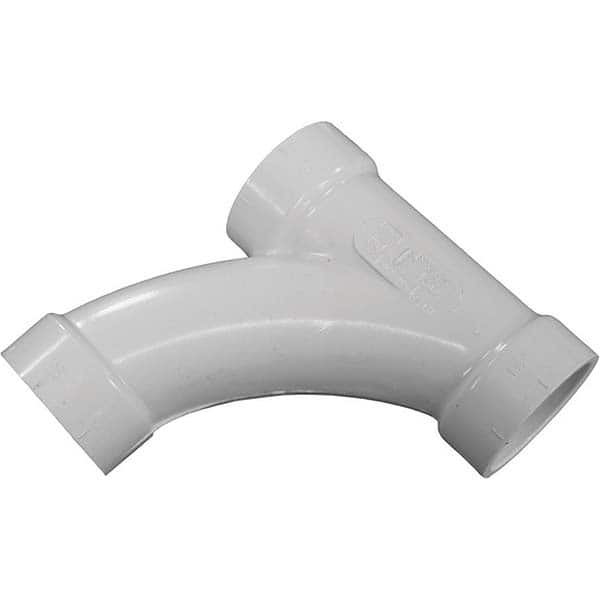 Jones Stephens - Drain, Waste & Vent Pipe Fittings Type: Long Turn Tee Wye Fitting Size: 2 (Inch) - USA Tool & Supply