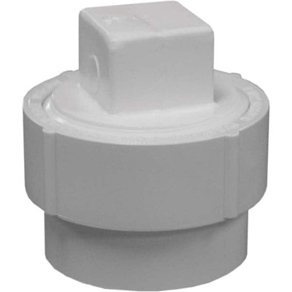 Jones Stephens - Drain, Waste & Vent Pipe Fittings Type: Cleanout Adapter w/Plug Fitting Size: 2 (Inch) - USA Tool & Supply