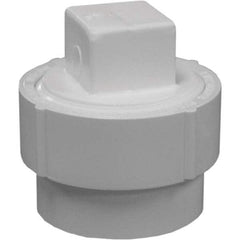 Jones Stephens - Drain, Waste & Vent Pipe Fittings Type: Cleanout Adapter w/Plug Fitting Size: 2 (Inch) - USA Tool & Supply