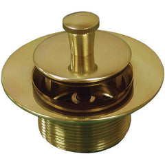 Jones Stephens - Shower Heads & Accessories Type: Bath Drain Finish/Coating: Polished Brass - USA Tool & Supply