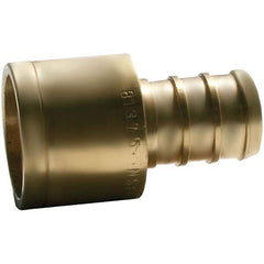 Jones Stephens - Brass & Chrome Pipe Fittings Type: Female Sweat Adapter Fitting Size: 1/2 x 3/4 - USA Tool & Supply