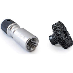 AME International - Automotive Hand Tools & Sets For Use With: 1/2" Impact or Drill - Automotive Lug and Hub Cleaning Color: Silver - USA Tool & Supply
