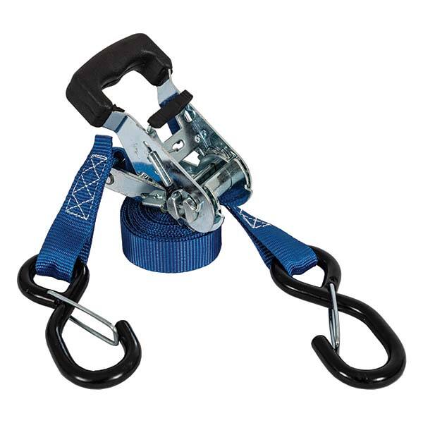 Buyers Products - Slings & Tiedowns (Load-Rated) Type: Ratchet Tie Down Material: Polyester; Steel; Rubber - USA Tool & Supply