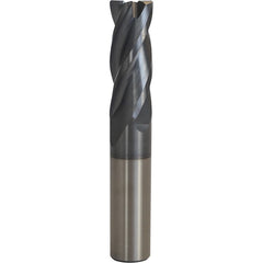 Accupro - 3/4" Diam 4 Flute Carbide 0.015" Corner Radius End Mill - Exact Industrial Supply