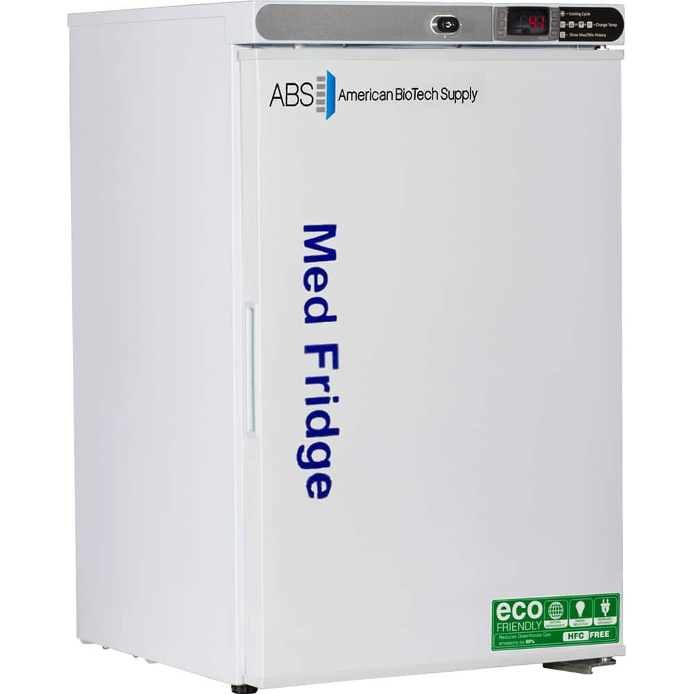 American BioTech Supply - Laboratory Refrigerators and Freezers Type: Pharmacy Refrigerator Volume Capacity: 2.5 Cu. Ft. - USA Tool & Supply