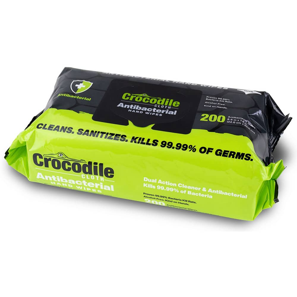 Crocodile Cloth - Wipes Type: Disinfectant Style: Pre-Moistened; Flat Fold - USA Tool & Supply