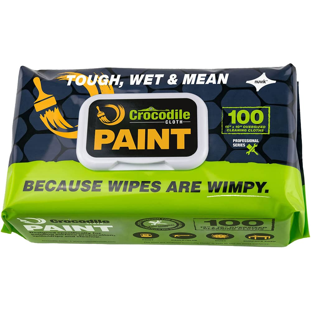 Crocodile Cloth - Wipes Type: General Purpose Style: Pre-Moistened; Flat Fold - USA Tool & Supply