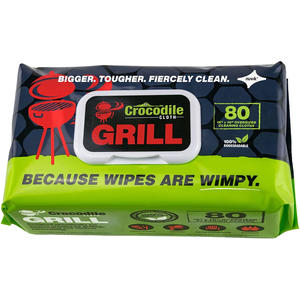 Crocodile Cloth - Wipes Type: General Purpose Style: Pre-Moistened; Flat Fold - USA Tool & Supply