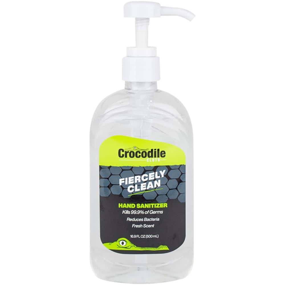 Crocodile Cloth - 16.9 oz. Pump Bottle Gel Hand Sanitizer - USA Tool & Supply