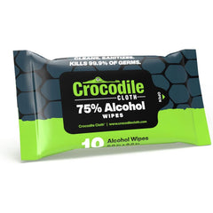 Crocodile Cloth - Wipes Type: Disinfectant Style: Pre-Moistened; Flat Fold - USA Tool & Supply