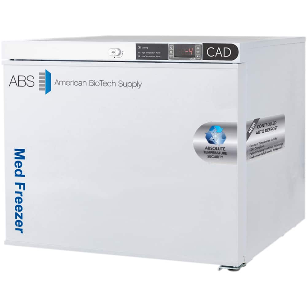 American BioTech Supply - Laboratory Refrigerators and Freezers Type: Controlled Auto Defrost Freezer Volume Capacity: 1 Cu. Ft. - USA Tool & Supply