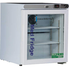 American BioTech Supply - Laboratory Refrigerators and Freezers Type: Pharmacy Refrigerator Volume Capacity: 1 Cu. Ft. - USA Tool & Supply