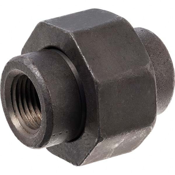 USA Sealing - Black Pipe Fittings Type: Union Fitting Size: 3/8 (Inch) - USA Tool & Supply