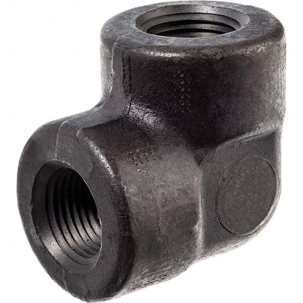 USA Sealing - Black Pipe Fittings Type: 90 Degree Elbow Fitting Size: 1/2 (Inch) - USA Tool & Supply