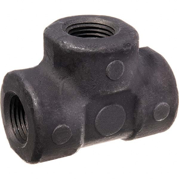 USA Sealing - Black Pipe Fittings Type: Tee Fitting Size: 1 (Inch) - USA Tool & Supply