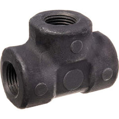 USA Sealing - Black Pipe Fittings Type: Tee Fitting Size: 3/8 (Inch) - USA Tool & Supply