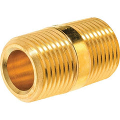 USA Sealing - 1/2" Brass Pipe Close Nipple - USA Tool & Supply