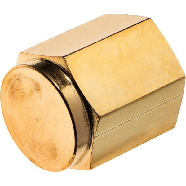 USA Sealing - 3/8" Brass Pipe Hex Cap - USA Tool & Supply