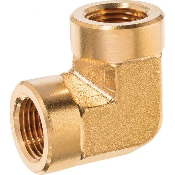 USA Sealing - 1/4" Brass Pipe 90° Elbow - USA Tool & Supply