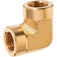 USA Sealing - 3/8" Brass Pipe 90° Elbow - USA Tool & Supply