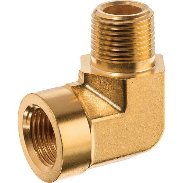 USA Sealing - 1/4" Brass Pipe 90° Street Elbow - USA Tool & Supply