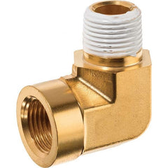 USA Sealing - 1/4" Brass Pipe 90° Street Elbow - USA Tool & Supply