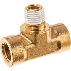 USA Sealing - 1/4" Brass Pipe Branch Tee - USA Tool & Supply