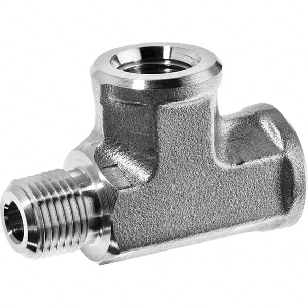 USA Sealing - 1/8" 316 Stainless Steel Pipe Run Tee - USA Tool & Supply