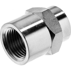 USA Sealing - 3/8 x 1/8" Galvanized Steel Pipe Reducing Hex Coupling - USA Tool & Supply