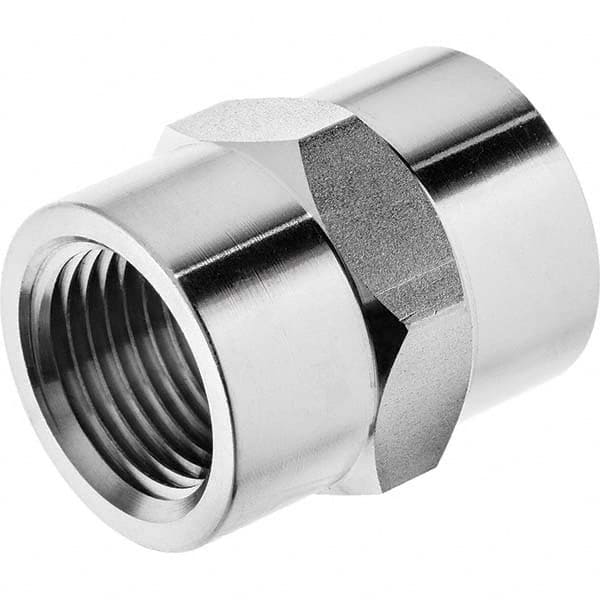 USA Sealing - 1/2" 316 Stainless Steel Pipe Hex Coupling - USA Tool & Supply