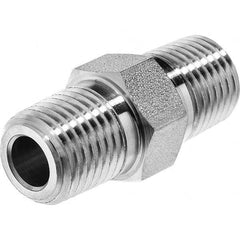 USA Sealing - 1/4" Galvanized Steel Pipe Hex Nipple - USA Tool & Supply